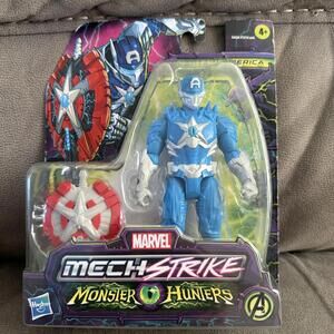 Marvel Avengers Mech Strike Monster Hunters Captain America 6-Inch Figure 2 NEW
